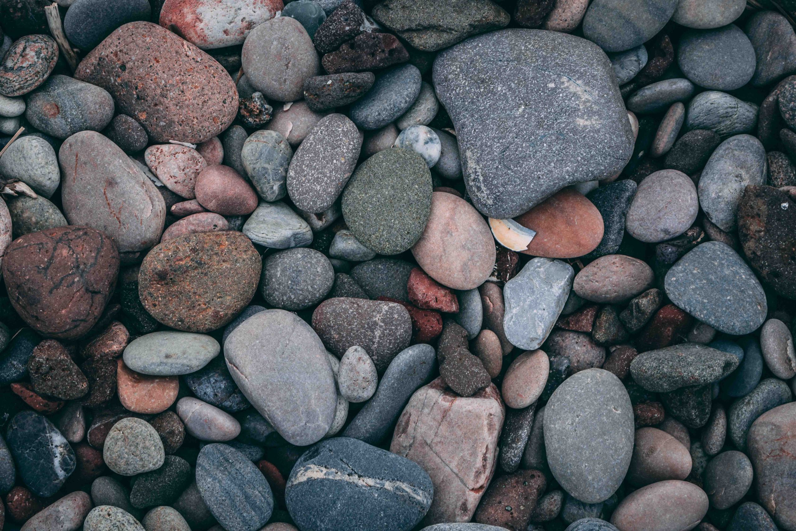 Various beach rocks